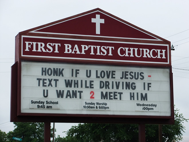 20 Genius Church Signs That Will Make You Laugh And Think » Design You ...