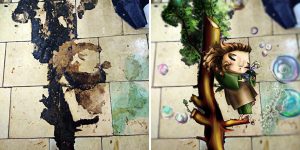 Artist Paints Creatures She Sees ‘Living’ In The Walls Due To Pareidolia
