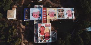 Street Artist Unveiled A Giant Artwork On The Roof Of An Abandoned Radio Station
