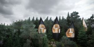 Architect Designs Sustainable Futuristic Tree Houses In Italian Forest