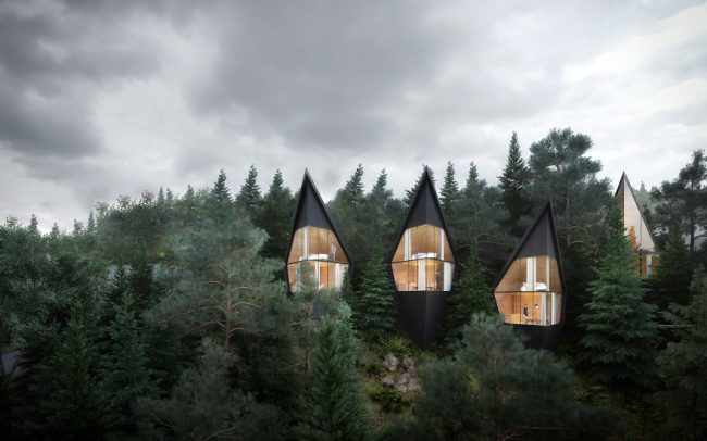 Architect Installs Cabins Of The Future In The Heart Of The Italian Forest 5c78e44c34005 880