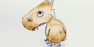 Artist Imagines Spilled Coffee As Monsters