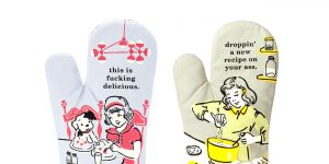 Oven Mitts With Swear Words: The Best Cooking Tool Since Wine