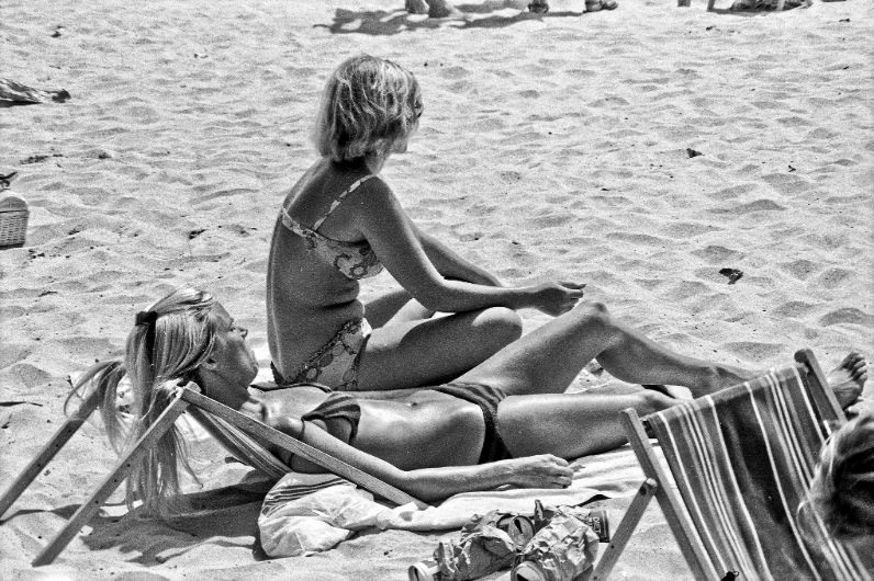 Mission Beach San Diego August 1970, This gal was a decade …