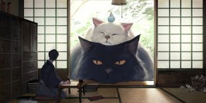 Japanese Illustrator Imagines A World Where Humans Live Among Giant Animals