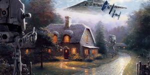 Star Wars Themes Added To Thomas Kinkade Paintings