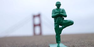 “Yoga Joes” Green Army Men Toys Encourage People To Find Inner Peace