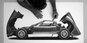 Realistic Classic Car Drawings By Alessandro Paglia