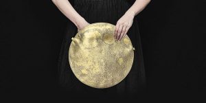 The Moon In Your Hands: The Only One Leather Handbag That Captures The Complex Surface Of The Moon In Its Texture
