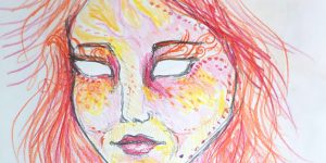 Girl Draws Self-Portraits Before And During LSD High