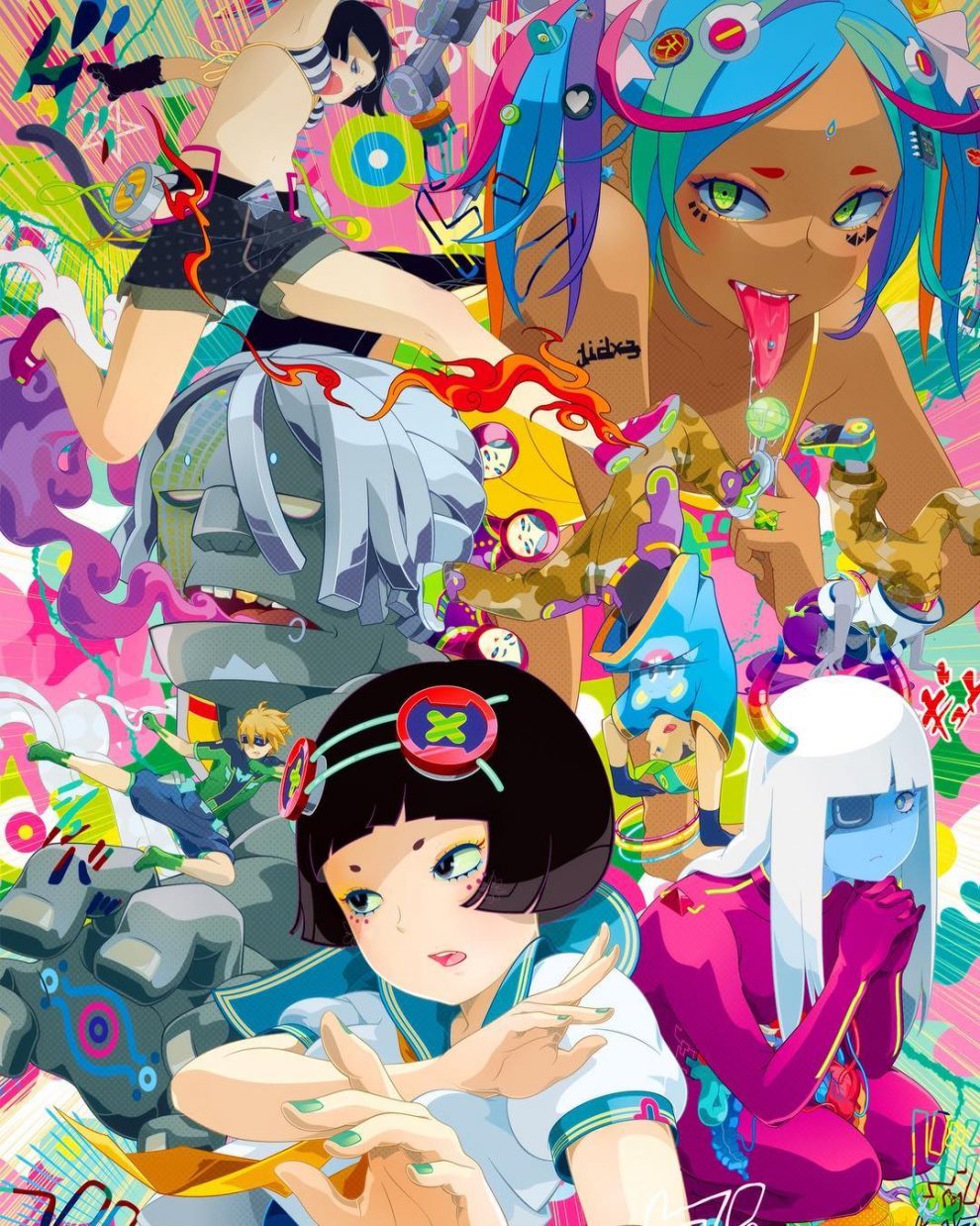 The Strikingly Unique And Colorful Art Of Hiroyuki-Mitsume Takahashi ...