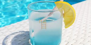Designer Duncan Shotton Creates A Miniature Swimming Pool Drinking Glass