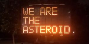 Traffic Sign In Texas Displays Witty Warnings Of Global Warming