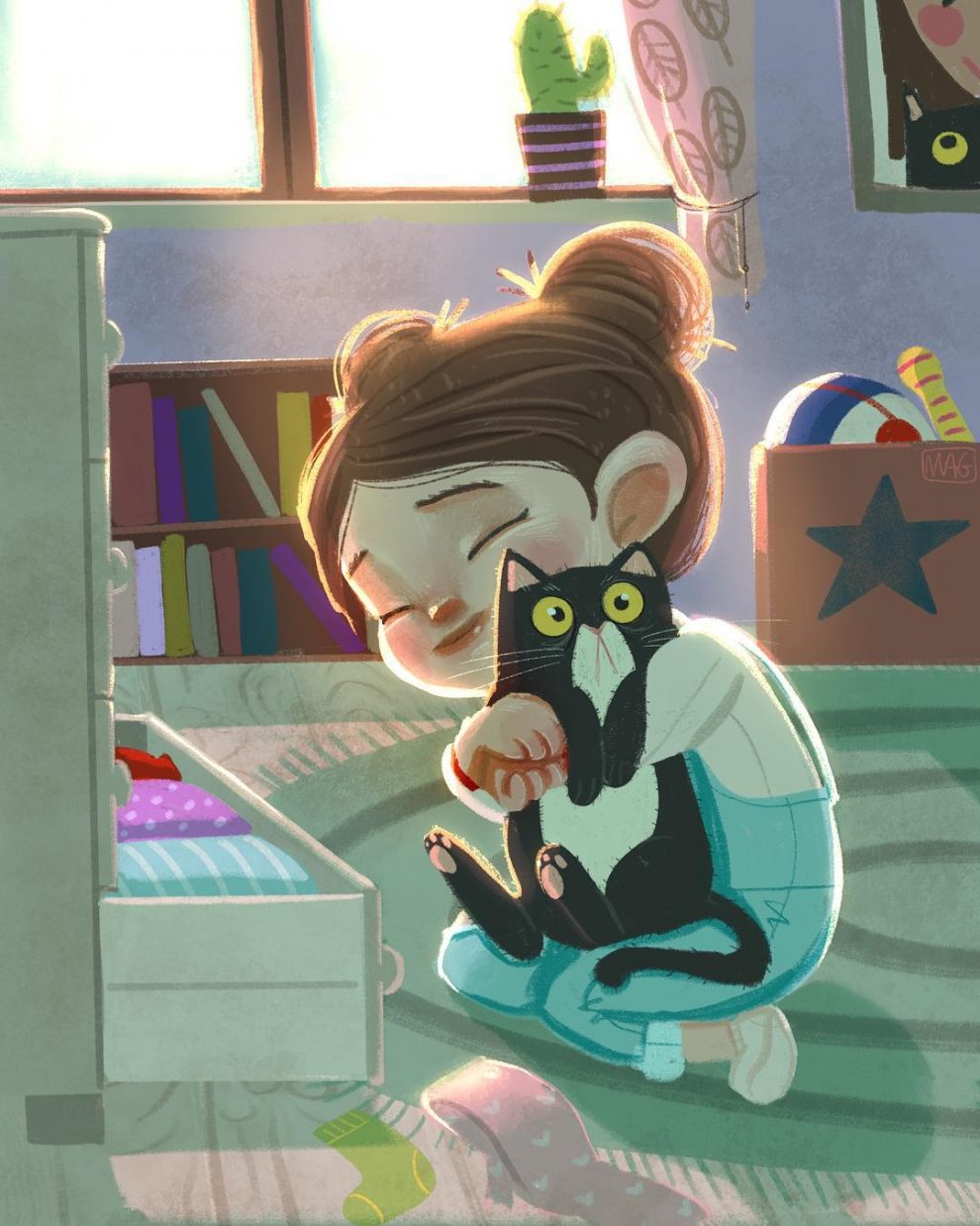 Italian Illustrator Shows How Loving And Friendly Cats Can Be » Design ...