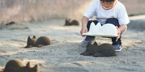 This Japanese-Made Sleeping Cat Sand Sculpture Molds Turn The World Into Feline Heaven