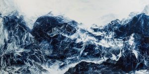 Taiwanese Artist Creates An Epic Blue Mountain-Scape, As A Result Of Hundreds Of Image Layers