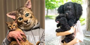These Super Realistic Custom-Made Pet Replica Masks Are A Sweet Spot Between Cute And Frightening