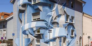 Street Artist Peeta Recently Created This Optical Illusion House For The Street Art Festival