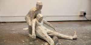 Incredible Sculptures Made Out Of Folded Paper Inspired By The 3D Characters Created In Video Games