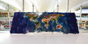 This 20 Foot-Wide Tapestry By The Fiber Artist Vanessa Barragão Recreates The World In Textural Yarn