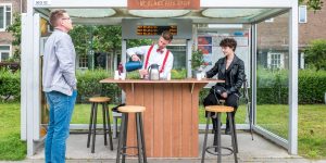 Guy Turns Bus Stop Into A Free Coffee Shop And Spreads A Little Joy