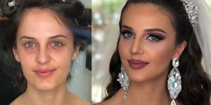 35 Brides Before And After Their Wedding Makeup That You’ll Barely Recognize