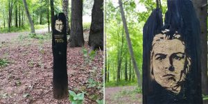 Art Object Dedicated To The Fire Problem In Siberia