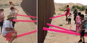 Giant Swings To Abolish The Wall Between The United States And Mexico: Take That, Donald Trump!