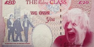 Defaced Banknotes Depict The Four Horsemen Of The British Political Apocalypse