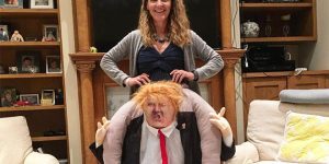 With This Ride-On Trump Costume It Looks Like Donald Is Giving You A Piggyback Ride