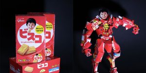 Japanese Papercraft Artist Turns Snack And Sweet Packaging Into Awesome Characters