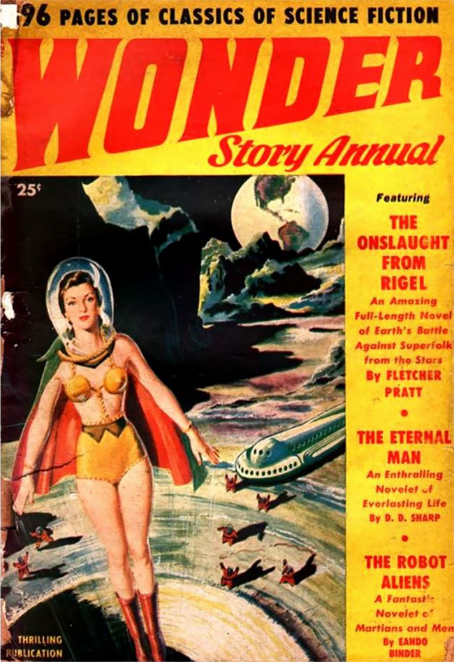 Metallic Bras From Space! Sci-Fi Pulp Ladies & Their Shiny Metal Brassieres  – Design You Trust