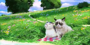 Canvas, Oil & Cat Memes: Norwegian Artist Paints Pictures With Popular Cats On The Internet