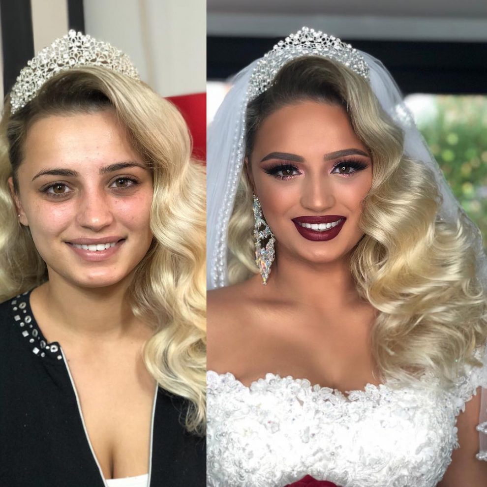 35 Brides Before And After Their Wedding Makeup That Youll Barely Recognize Design You Trust 0072