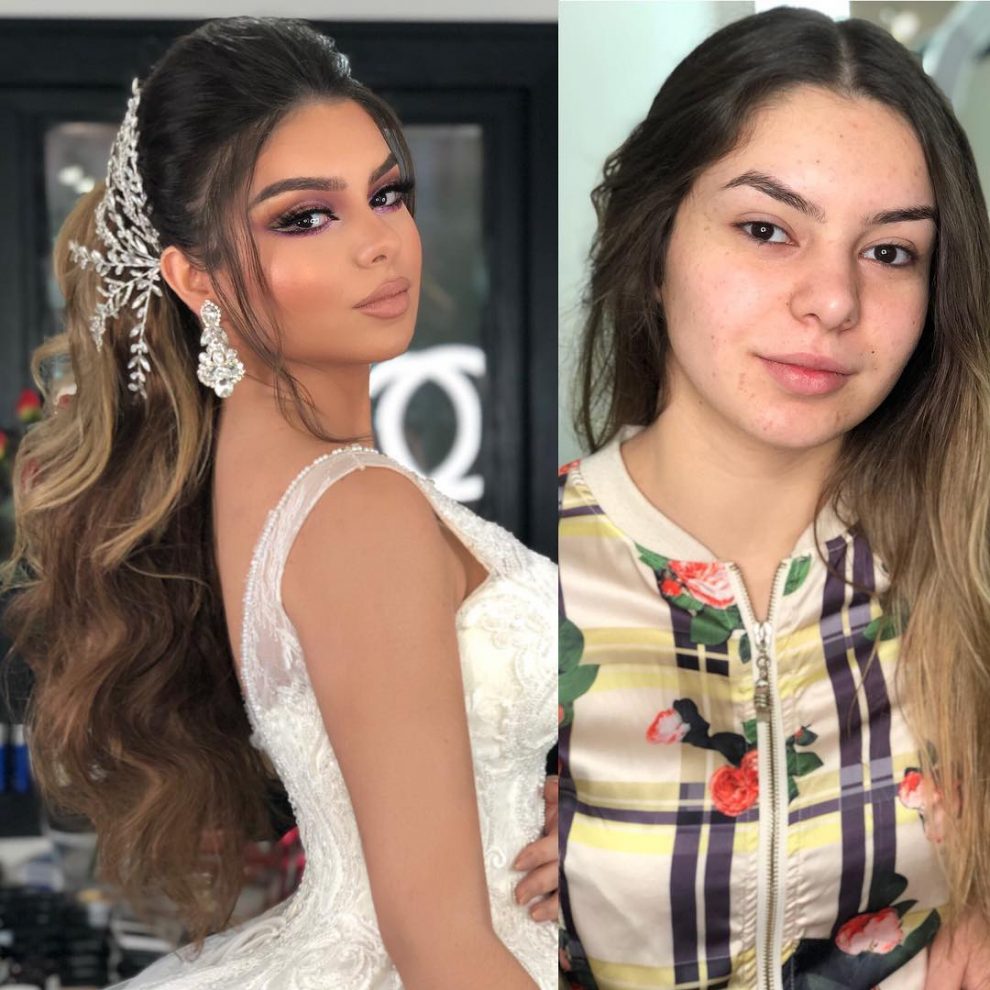 35 Brides Before And After Their Wedding Makeup That Youll Barely Recognize Design You Trust 3289