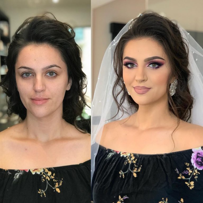 35 Brides Before And After Their Wedding Makeup That Youll Barely Recognize Design You Trust 3080