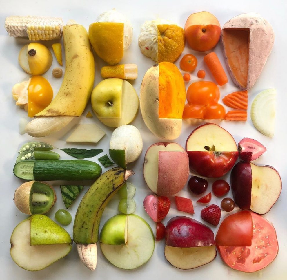 This Artist Arranges Fruits And Vegetables Into Colorful Patterns ...