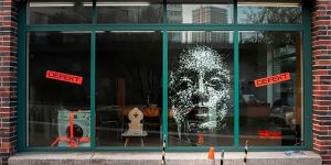 Artist Smashes Glass Storefront With A Hammer And Creates Amazing Art
