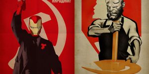 Macedonian Artist Combined Soviet Era Posters With Popular Comic Superheroes