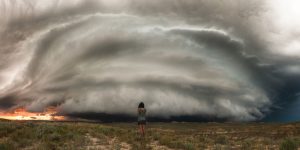 Beauty And The Beast: Storm Chaser Captured Stunning Images Of His Wife Poses In Front Of Epic Storms