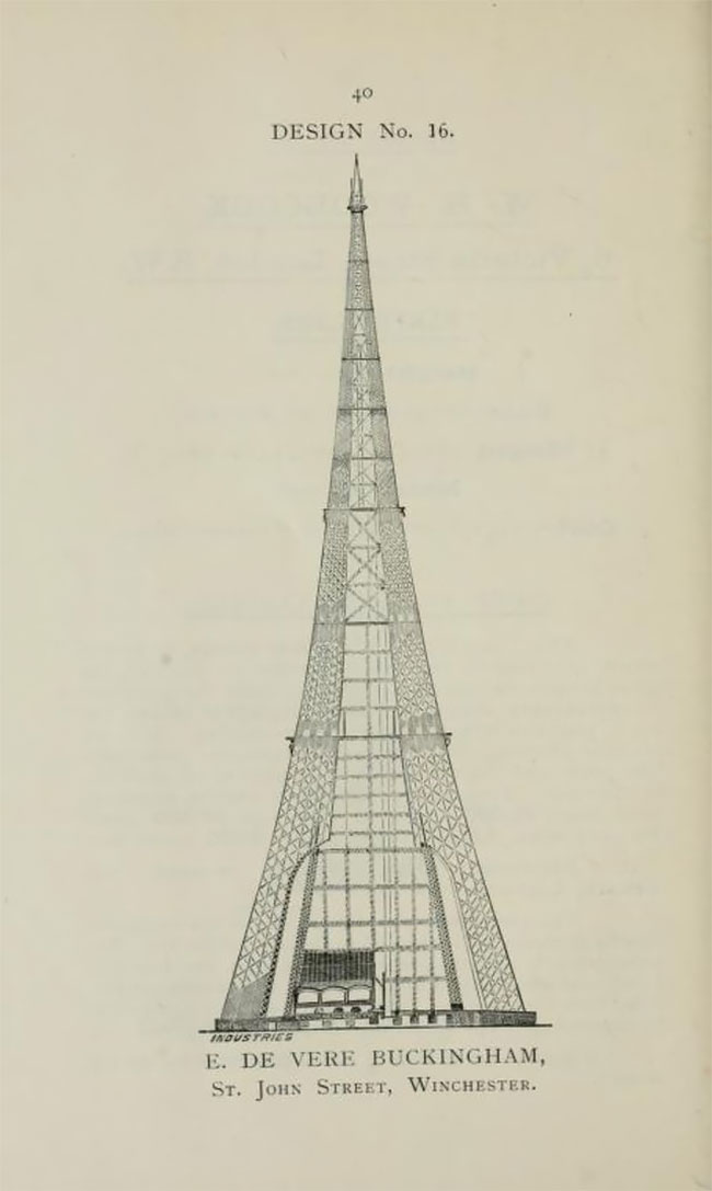 Gallery Of 68 Competitive Designs For The Great Tower For London, 1890 ...