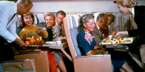 Scandinavian Airlines Pulled Out Vintage Images Of Old Menu Cards And In-Flight Meals