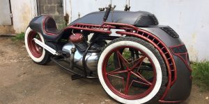 Russian Craftsmen Built This Steampunk Trike Inspired By “Joseph Stalin” Locomotive