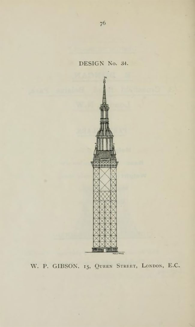 Gallery Of 68 Competitive Designs For The Great Tower For London, 1890 ...