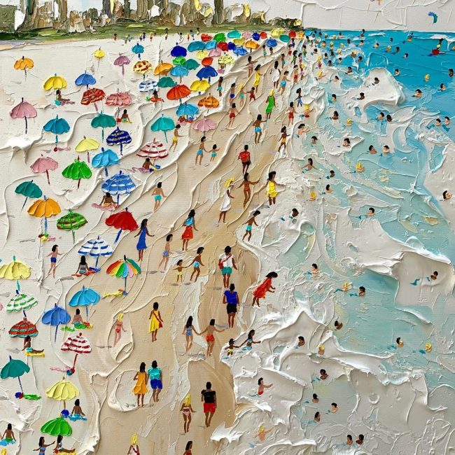 Summer Beach Knife Oil Paintings By Alena Shymchonak » Design You Trust ...