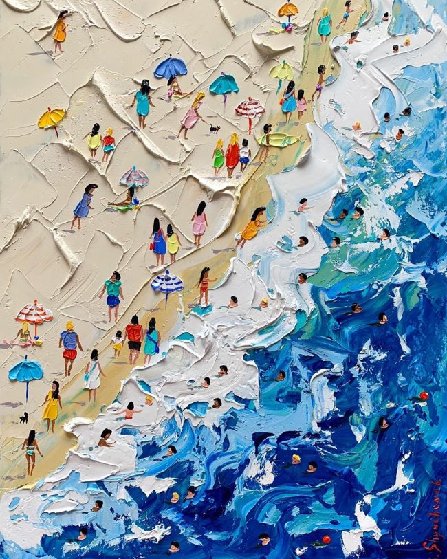 Summer Beach Knife Oil Paintings By Alena Shymchonak » Design You Trust ...