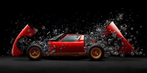 This Photo Was Shot with A Real $2M Lamborghini Taken Apart