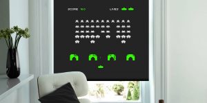 Design Studio Creates Stunning Retro 8 Bit Gaming Roller Blinds