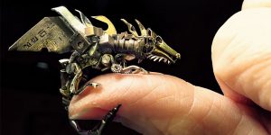 Artist Brings Old Watch Parts To Life With Awesome Steampunk Sculptures