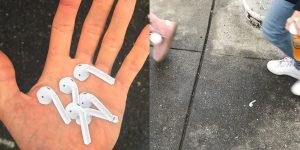 An Artist Pranked People By Leaving Life-Sized Airpods Stickers On The Ground All Over San Francisco
